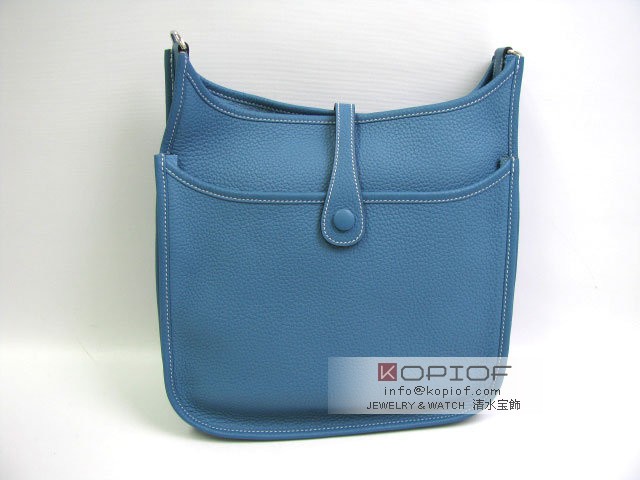 エルメス エヴリン スーパーコピー(トロワ)PMトリヨンクレマンス ブルージーン(金具シルバー) her105